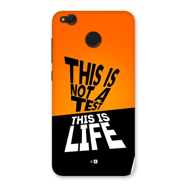 Test Life Back Case for Redmi 4