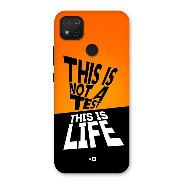 Test Life Back Case for Redmi 9C