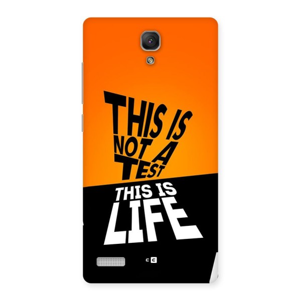 Test Life Back Case for Redmi Note