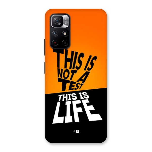 Test Life Back Case for Redmi Note 11T 5G