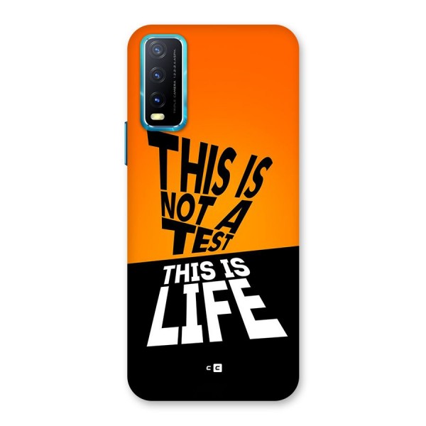 Test Life Back Case for Vivo Y12s