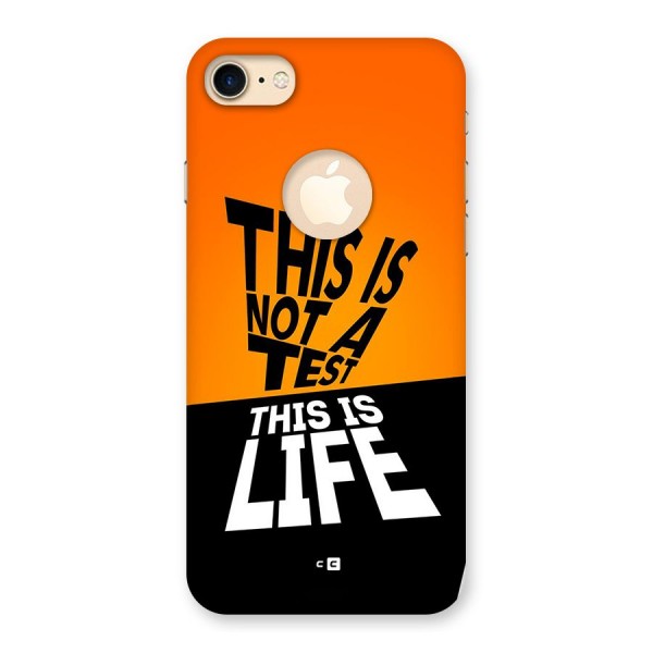 Test Life Back Case for iPhone 8 Logo Cut