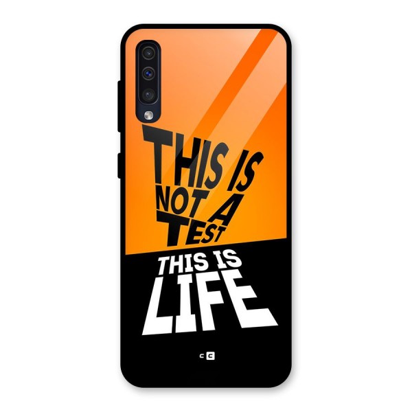 Test Life Glass Back Case for Galaxy A50s