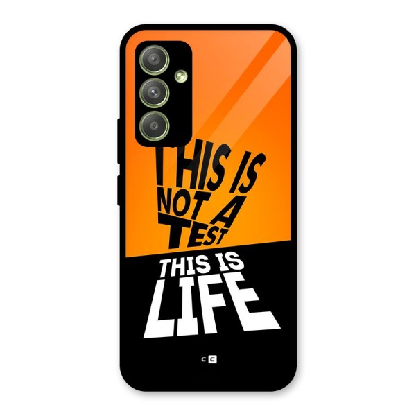 Test Life Glass Back Case for Galaxy A54