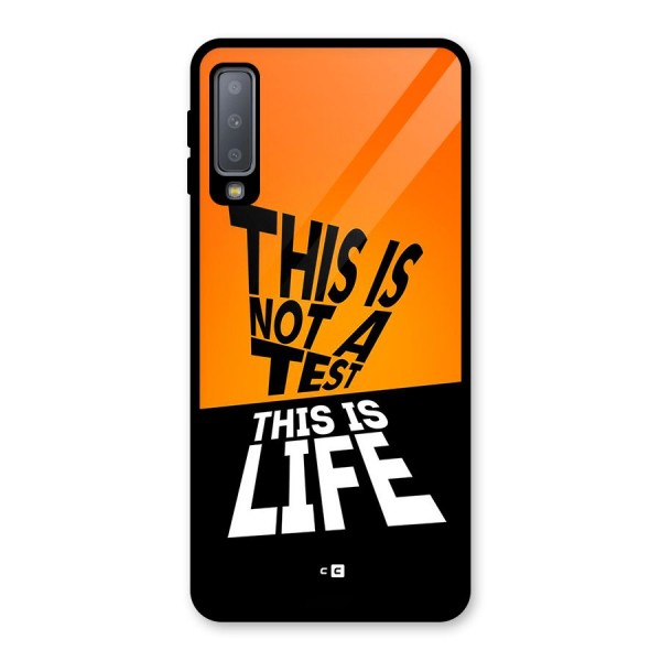 Test Life Glass Back Case for Galaxy A7 (2018)