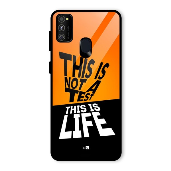 Test Life Glass Back Case for Galaxy M21