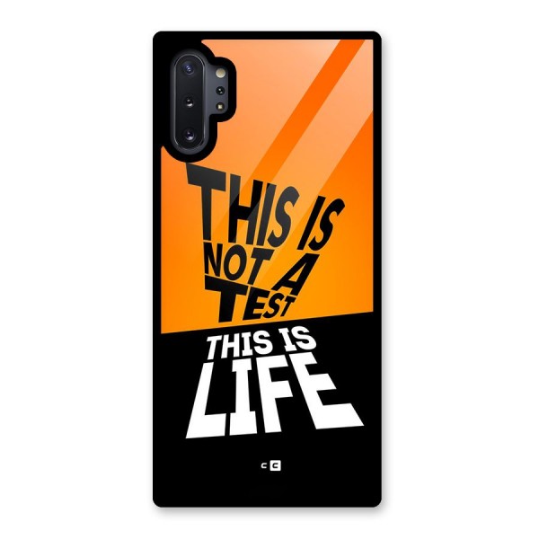 Test Life Glass Back Case for Galaxy Note 10 Plus