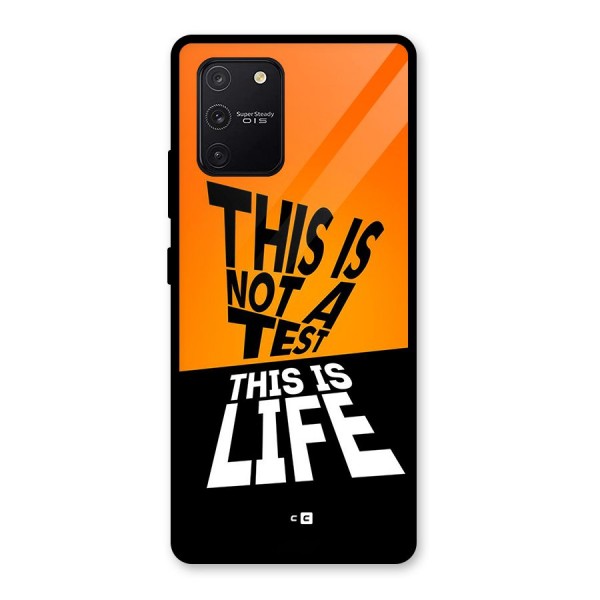 Test Life Glass Back Case for Galaxy S10 Lite