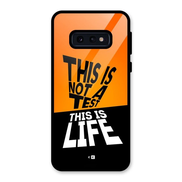 Test Life Glass Back Case for Galaxy S10e