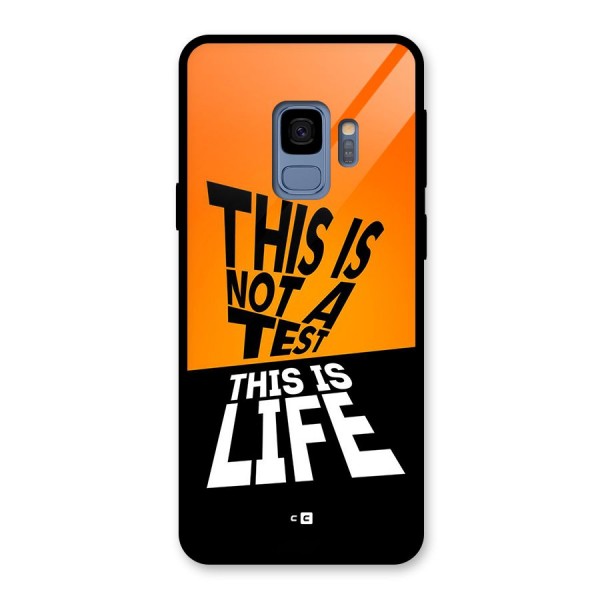 Test Life Glass Back Case for Galaxy S9