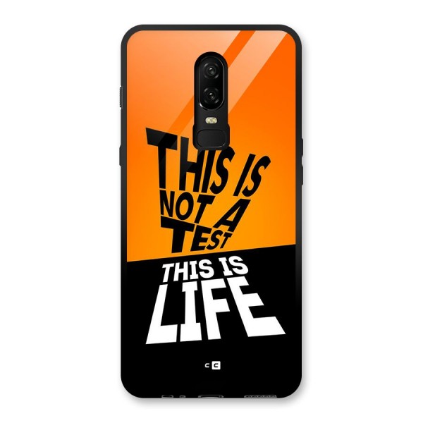 Test Life Glass Back Case for OnePlus 6