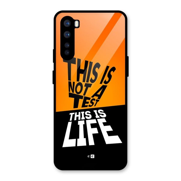 Test Life Glass Back Case for OnePlus Nord