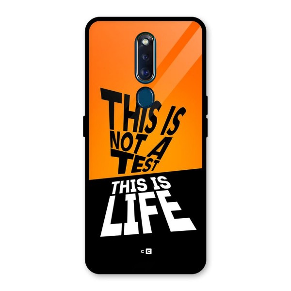 Test Life Glass Back Case for Oppo F11 Pro