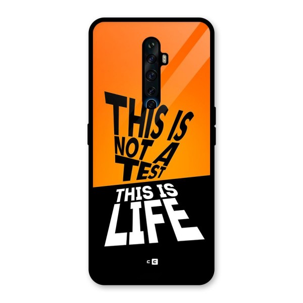 Test Life Glass Back Case for Oppo Reno2 Z