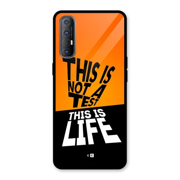 Test Life Glass Back Case for Oppo Reno3 Pro