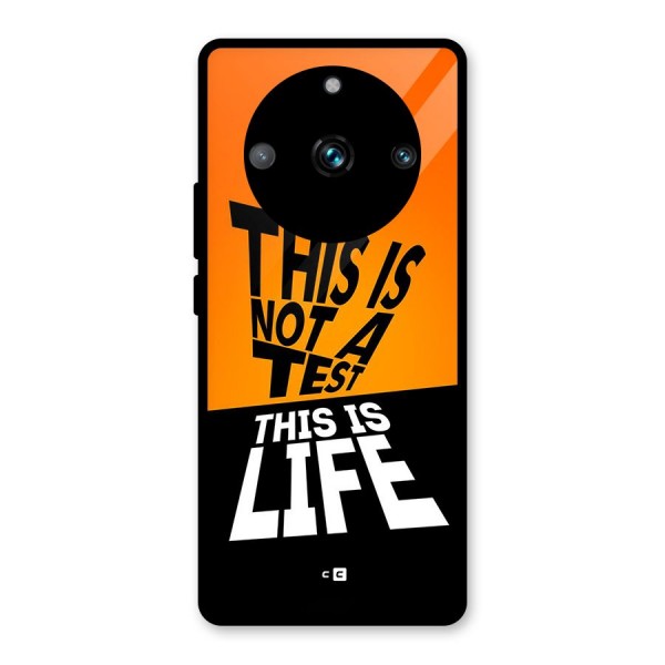 Test Life Glass Back Case for Realme 11 Pro