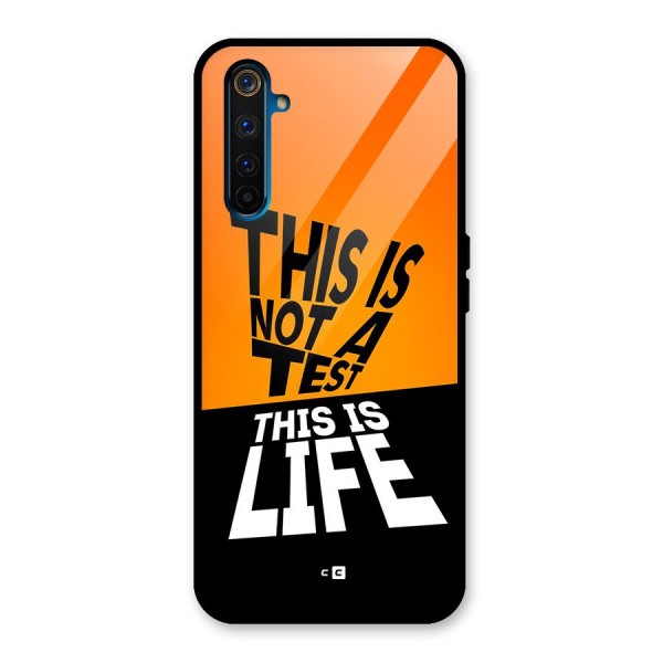 Test Life Glass Back Case for Realme 6 Pro