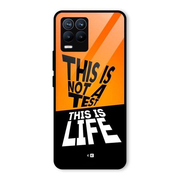 Test Life Glass Back Case for Realme 8 Pro