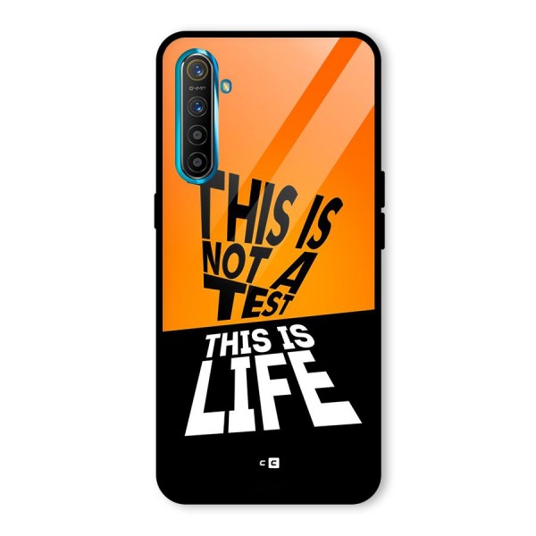 Test Life Glass Back Case for Realme X2