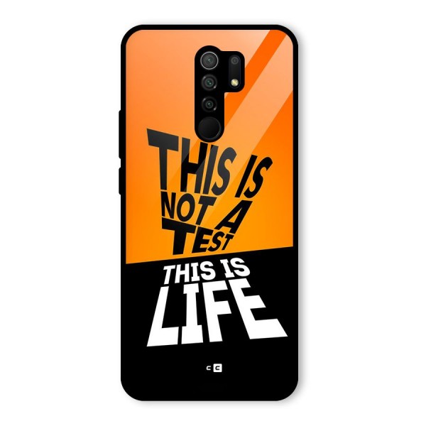 Test Life Glass Back Case for Redmi 9 Prime