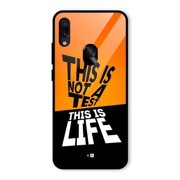 Test Life Glass Back Case for Redmi Note 7