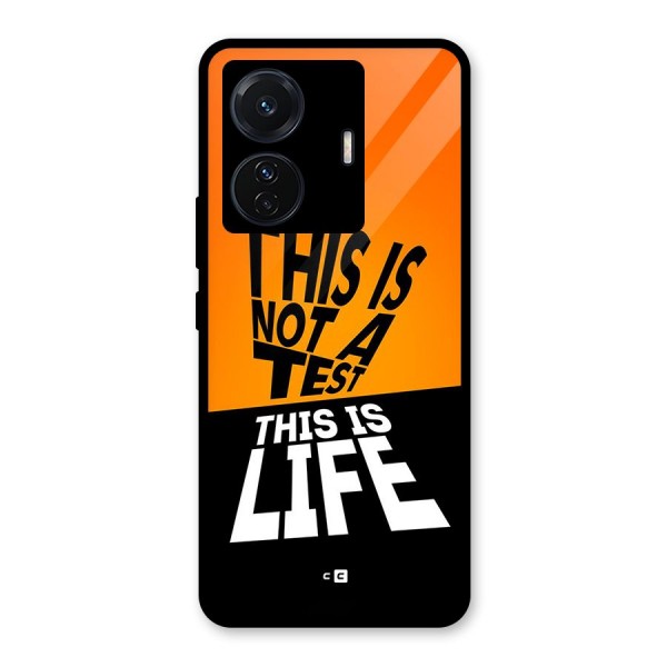 Test Life Glass Back Case for Vivo T1 Pro