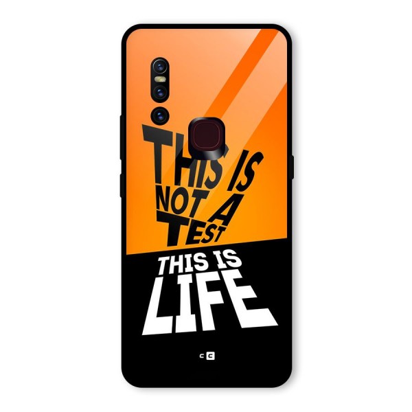 Test Life Glass Back Case for Vivo V15