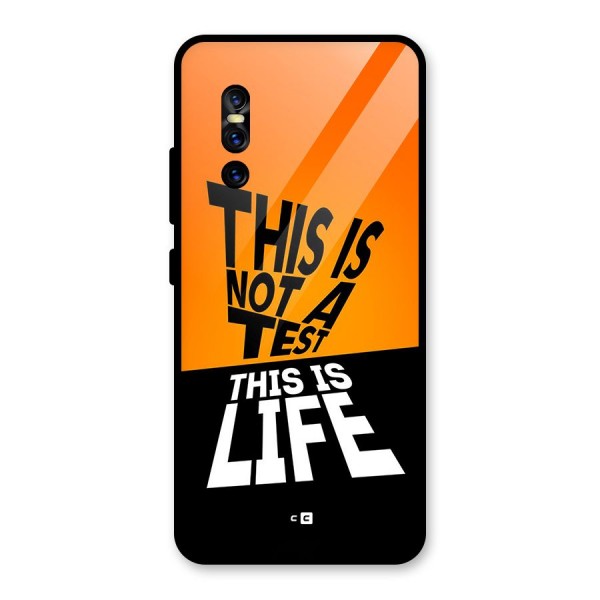 Test Life Glass Back Case for Vivo V15 Pro