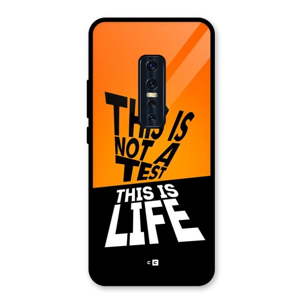 Test Life Glass Back Case for Vivo V17 Pro