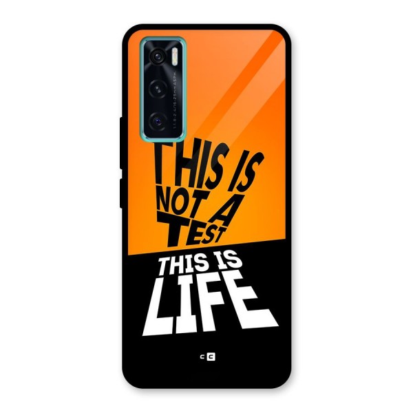 Test Life Glass Back Case for Vivo V20 SE