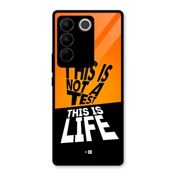 Test Life Glass Back Case for Vivo V27