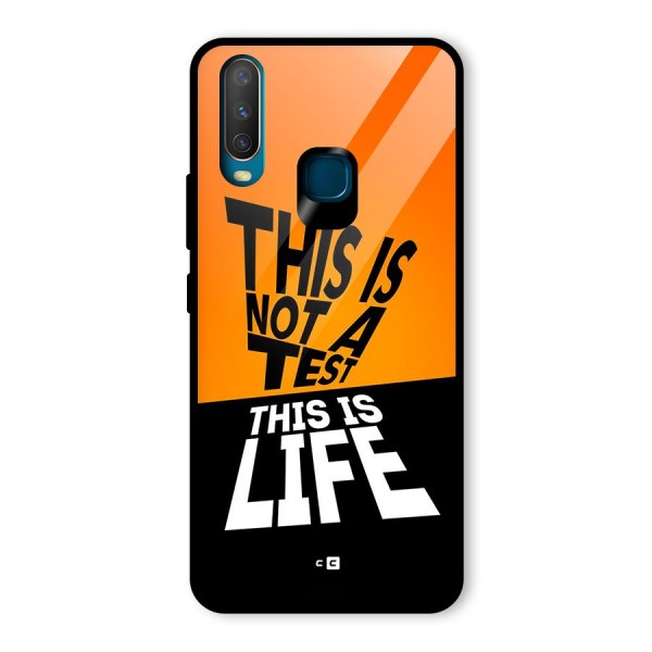 Test Life Glass Back Case for Vivo Y12