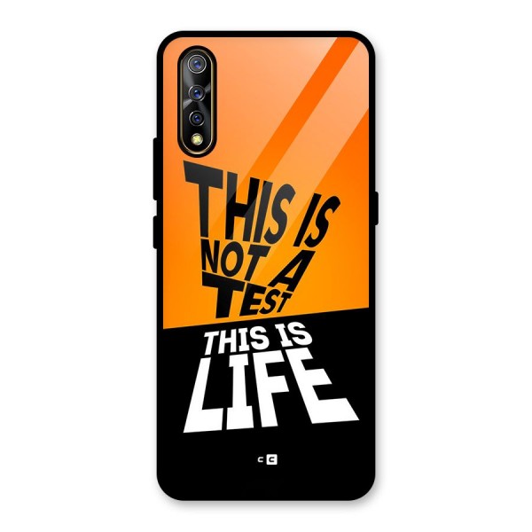 Test Life Glass Back Case for Vivo Z1x