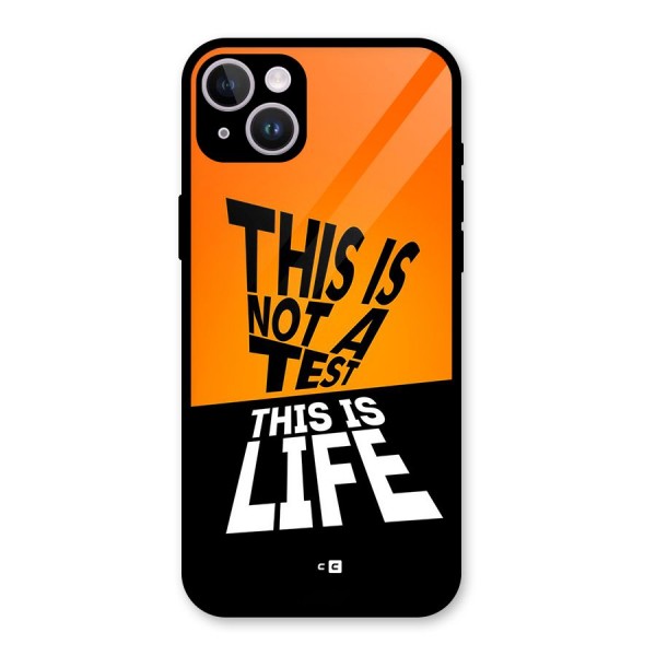 Test Life Glass Back Case for iPhone 14 Plus