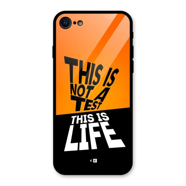 Test Life Glass Back Case for iPhone 8