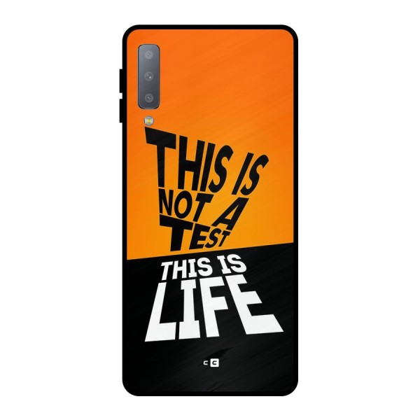 Test Life Metal Back Case for Galaxy A7 (2018)