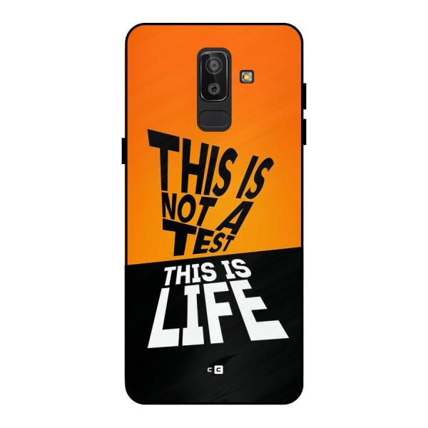 Test Life Metal Back Case for Galaxy J8