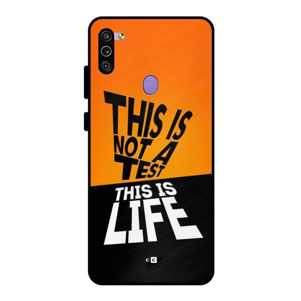 Test Life Metal Back Case for Galaxy M11