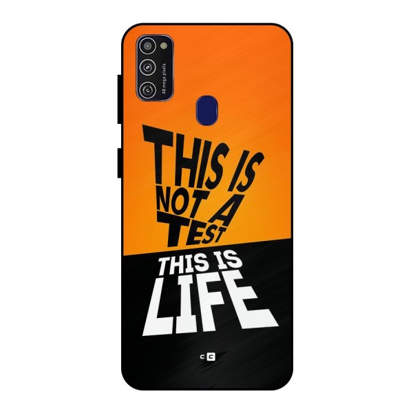 Test Life Metal Back Case for Galaxy M21