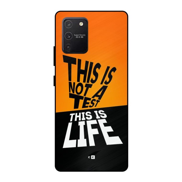 Test Life Metal Back Case for Galaxy S10 Lite