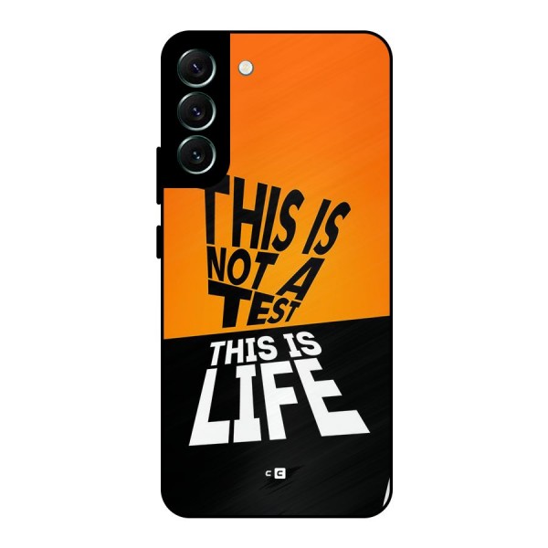 Test Life Metal Back Case for Galaxy S22 Plus 5G