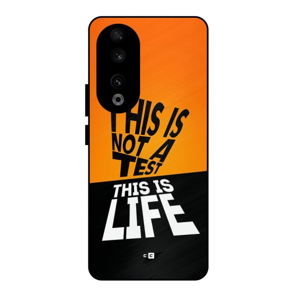 Test Life Metal Back Case for Honor 90