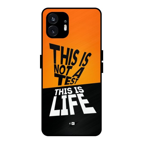 Test Life Metal Back Case for Nothing Phone 2