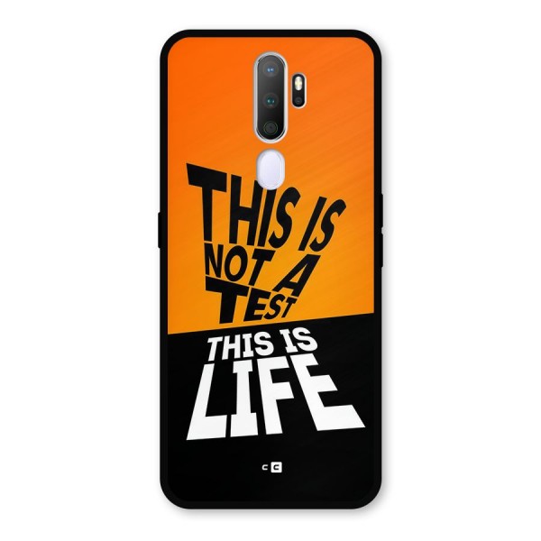 Test Life Metal Back Case for Oppo A9 (2020)