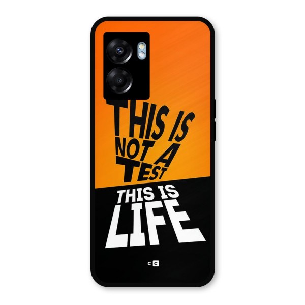 Test Life Metal Back Case for Oppo K10 (5G)