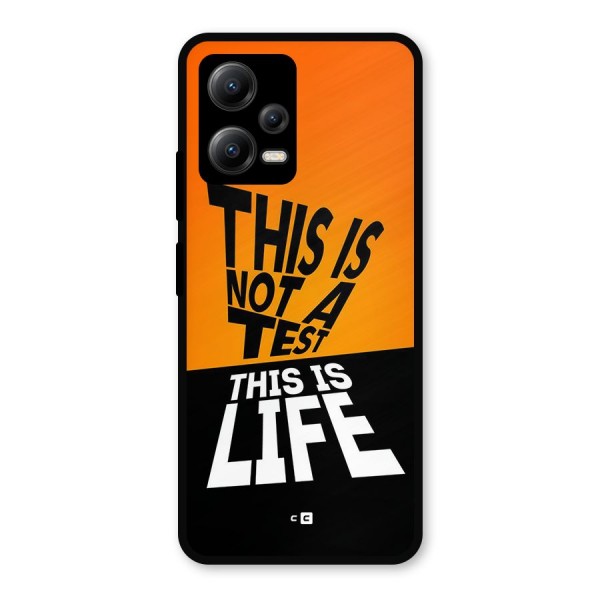 Test Life Metal Back Case for Poco X5