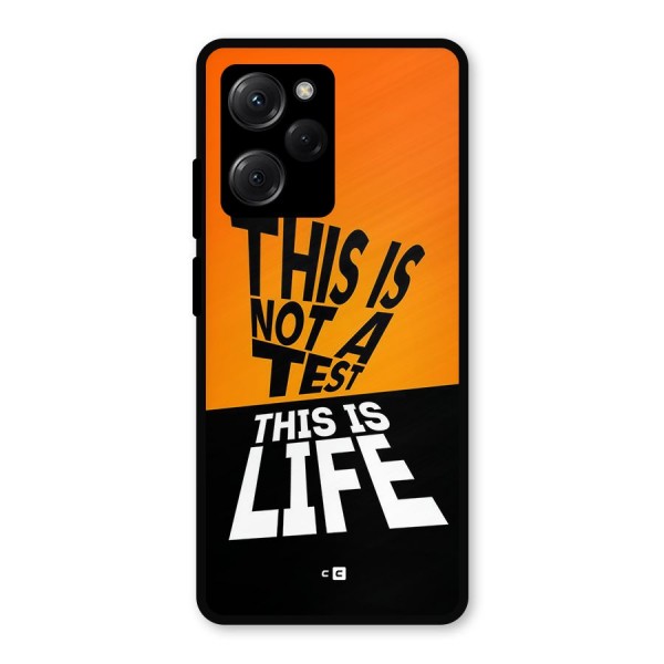 Test Life Metal Back Case for Poco X5 Pro