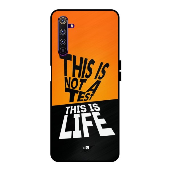 Test Life Metal Back Case for Realme 6 Pro