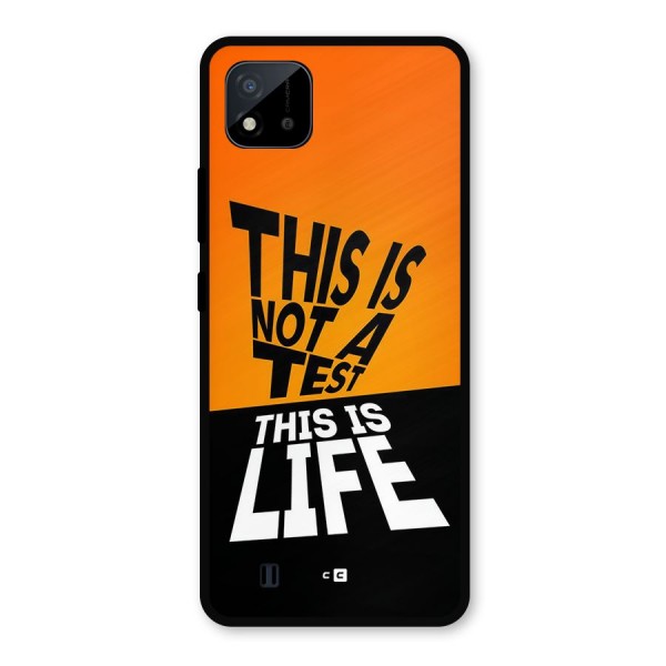 Test Life Metal Back Case for Realme C11 2021