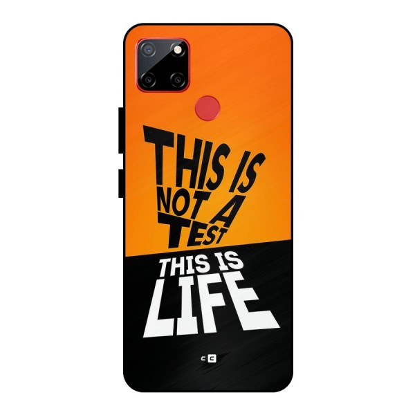 Test Life Metal Back Case for Realme C12